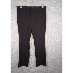 NYDJ Women's Straight Leg Knit Trouser Pants Black Size 12P